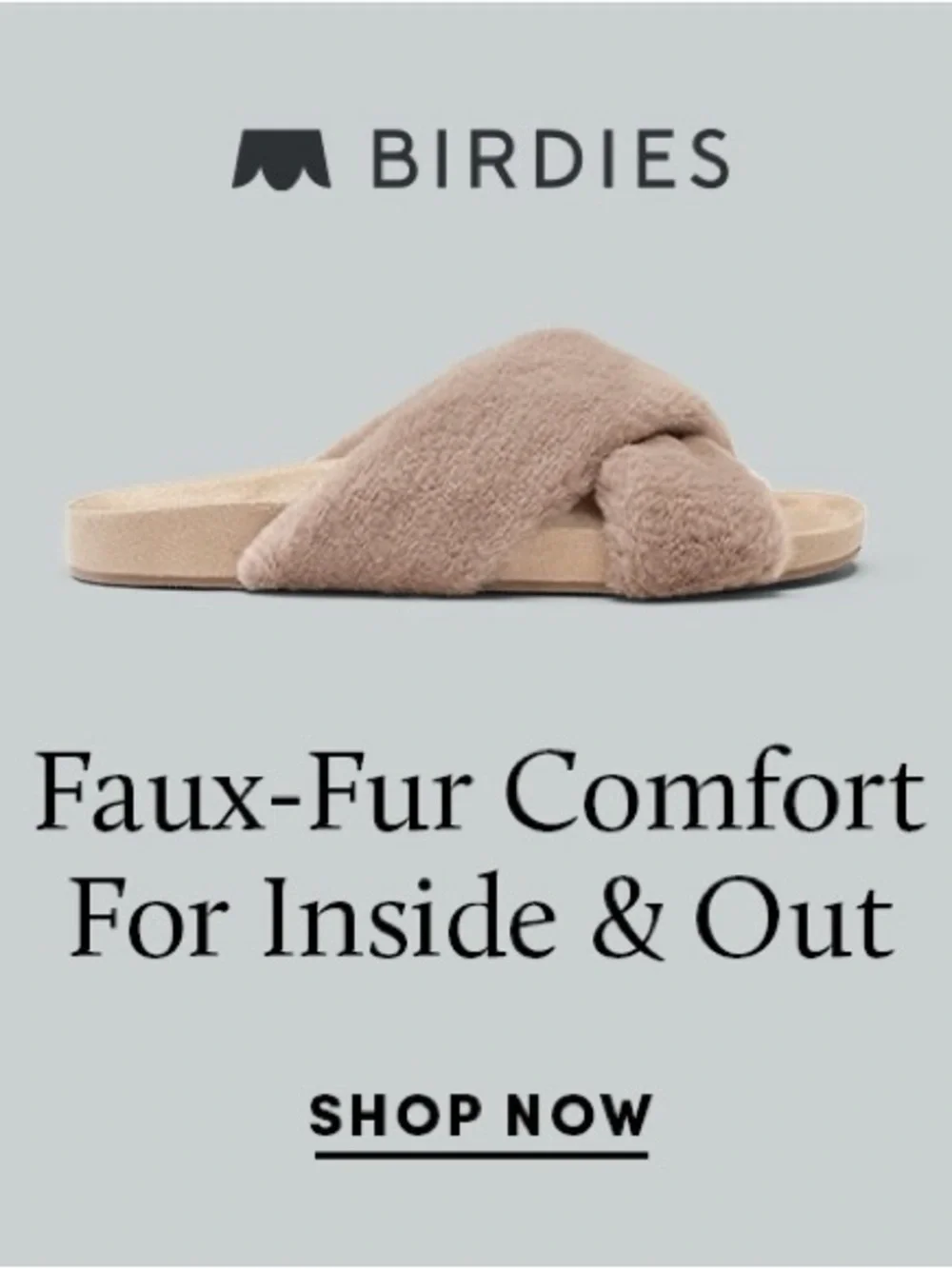 Birdies Faux Fur Slides